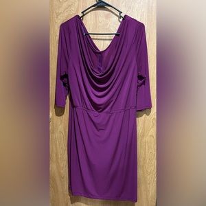 Slim Fabulous Burgundy Dress Size L